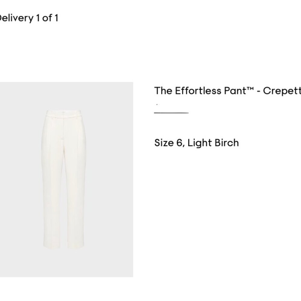 Aritzia The Effortless Pant™ - Crepette™ Light Birch Size 6 - Picture 8 of 9